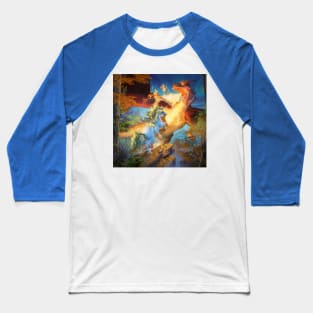 Battle of the dragon and unicorn Baseball T-Shirt